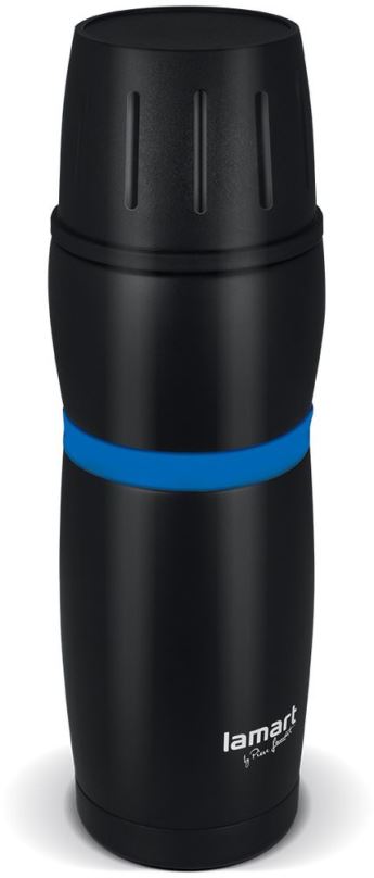 Termoska Lamart termoska 480ml černo/modrá CUP LT4053