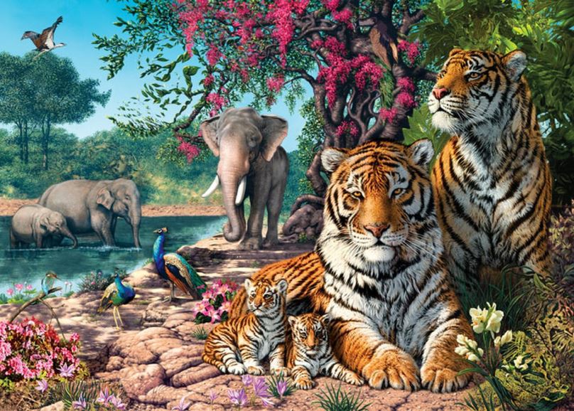 CASTORLAND Puzzle Tygří útočiště 300 dílků