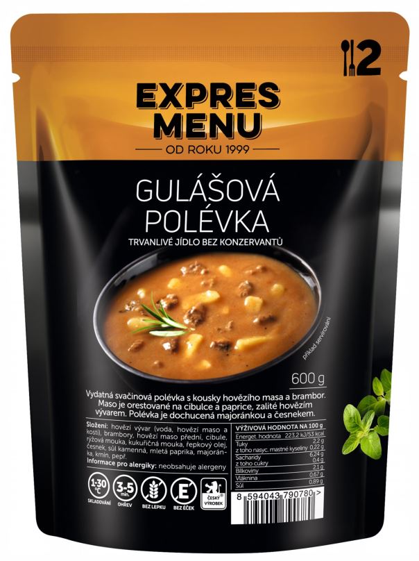 MRE Expres Menu Gulášová polévka
