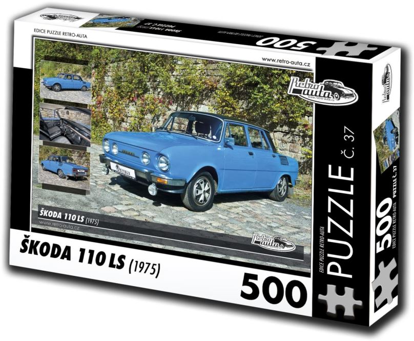 Puzzle Retro-auta Puzzle č. 37 Škoda 110 LS (1975) 500 dílků