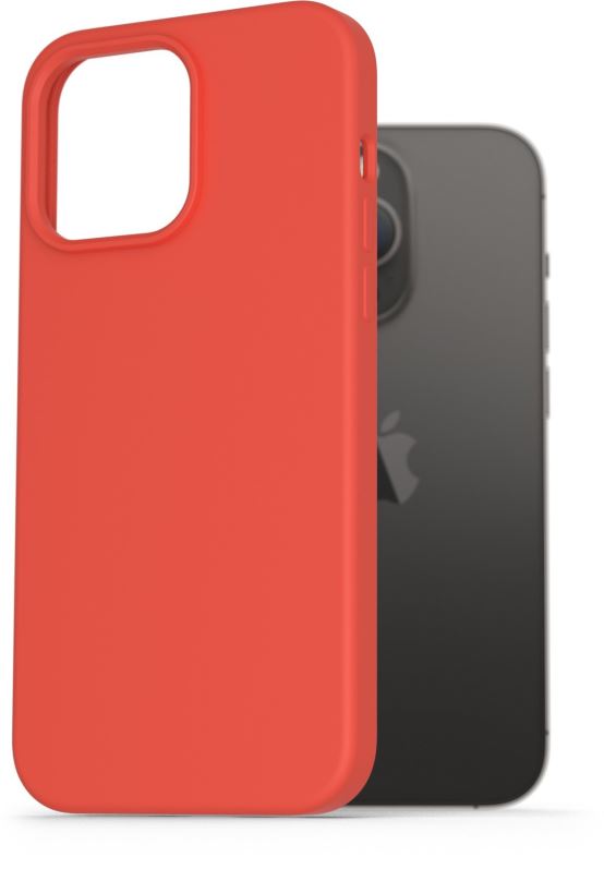 Kryt na mobil AlzaGuard Premium Liquid Silicone Case pro iPhone 14 Pro Max červené