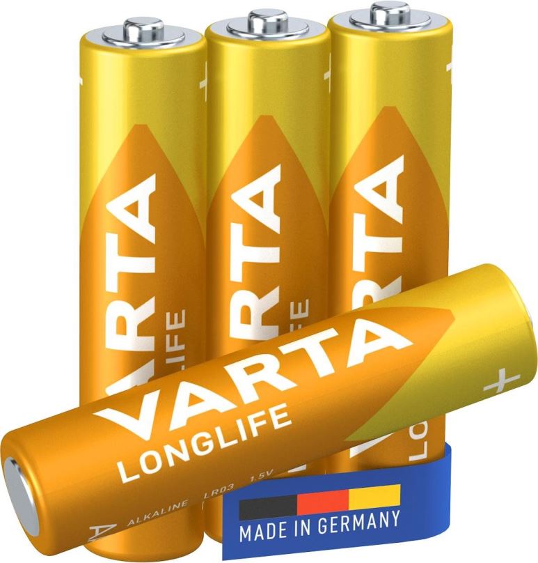 Jednorázová baterie VARTA alkalická baterie Longlife AAA 4ks