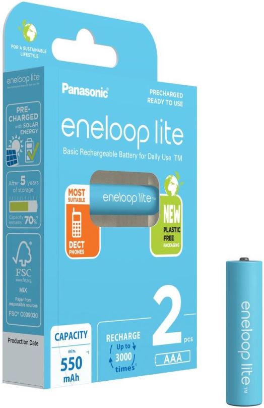 Nabíjecí baterie Panasonic eneloop HR03 AAA 4LCCE/2BE LITE N