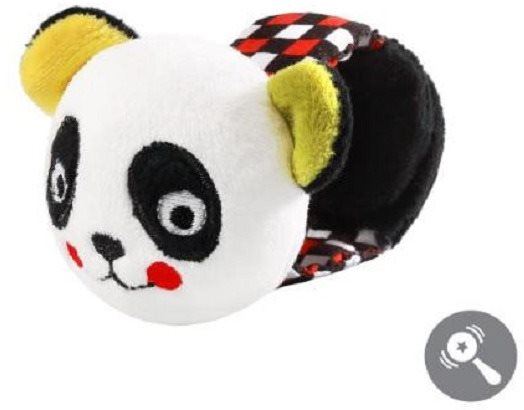 Chrastítko BabyOno Plyšové chrastítko na ruku Panda Archie 16 cm