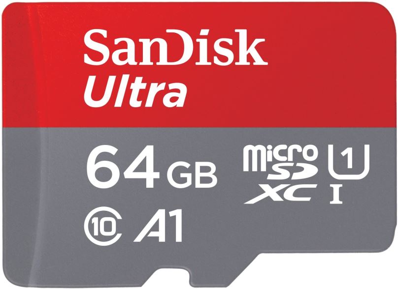Paměťová karta SanDisk MicroSDXC Ultra 64GB + SD adaptér