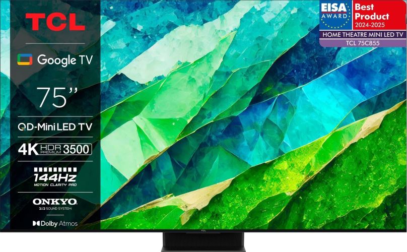 Tcl Qled televize 75C855 Mini Led Qled