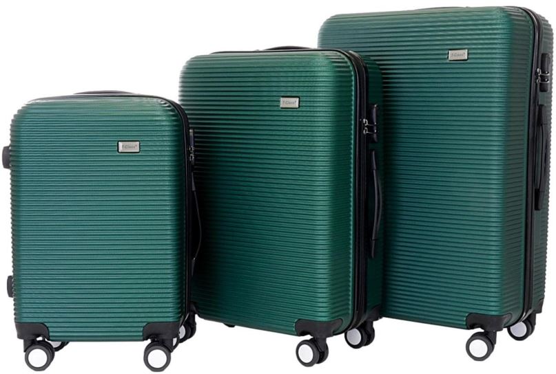 Sada kufrů Sada 3 kufrů T-class TPL-3005, M, L, XL, ABS, (zelená)