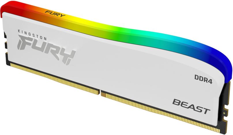 Operační paměť Kingston FURY 8GB DDR4 3200MHz CL16 Beast RGB White Special Edition