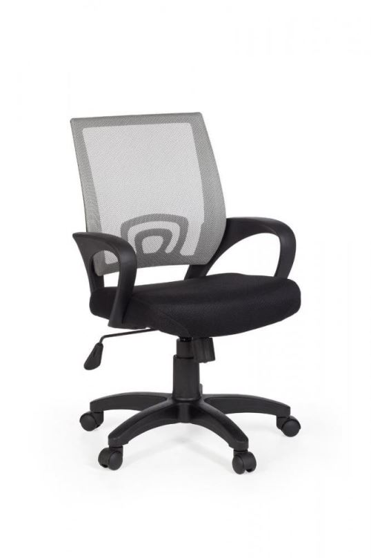 Kancelářská židle BRÜXXI Rivoli, nylon, černá/šedá
