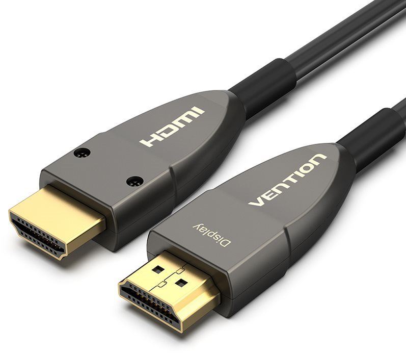 Video kabel Vention Optical HDMI 2.0 Cable 4K 1.5M Black Metal Type