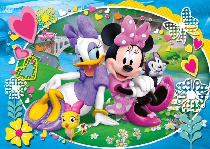 Puzzle Clementoni Puzzle Minnie a Daisy: Na výletě MAXI 104 dílků