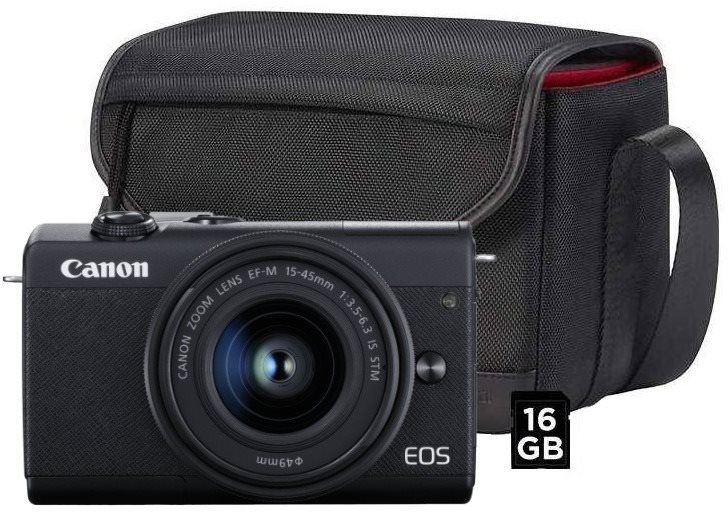 Digitální fotoaparát Canon EOS M200 + EF-M 15-45 mm f/3.5-6.3 IS STM Value  Up Kit