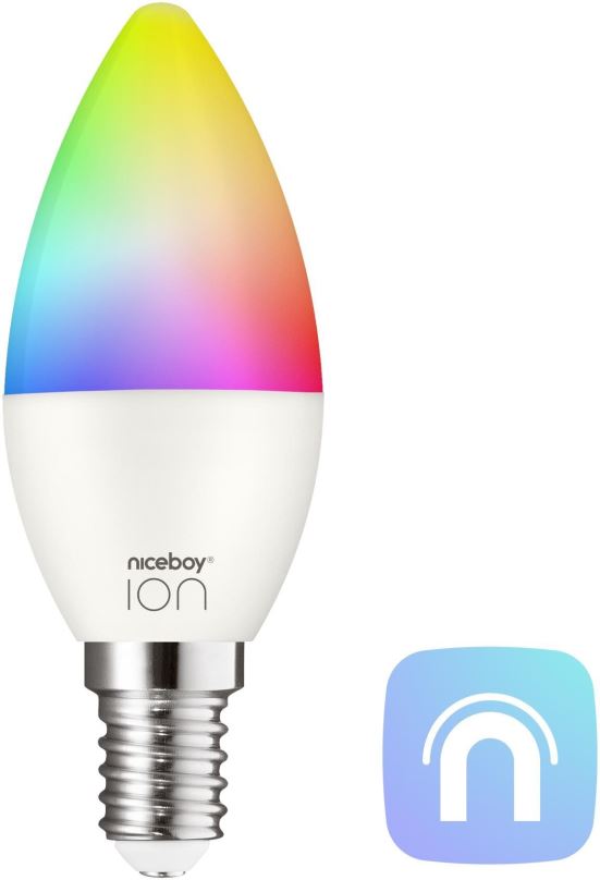 LED žárovka Niceboy ION SmartBulb RGB E14