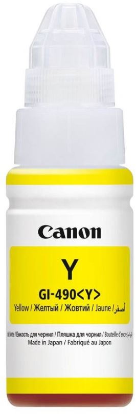 Inkoust do tiskárny Canon GI-490 Y žlutá