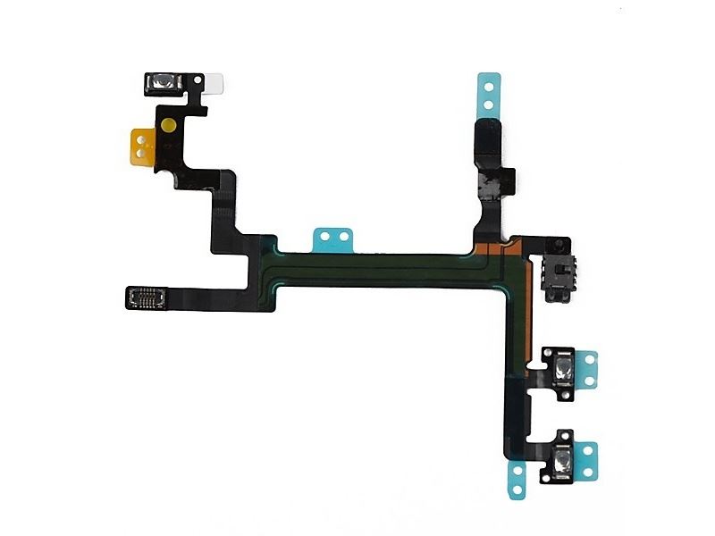 Flex kabel tlačítka zapínání + tlačítka hlasitosti + kovová destička pro Apple iPhone SE