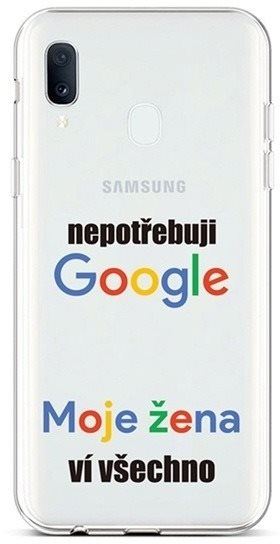 Kryt na mobil TopQ Samsung A20e silikon Google 42934