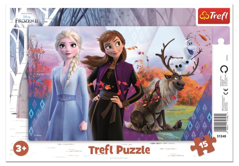 TREFL Puzzle Ledové království 2: Magický svět Anny a Elsy 15 dílků
