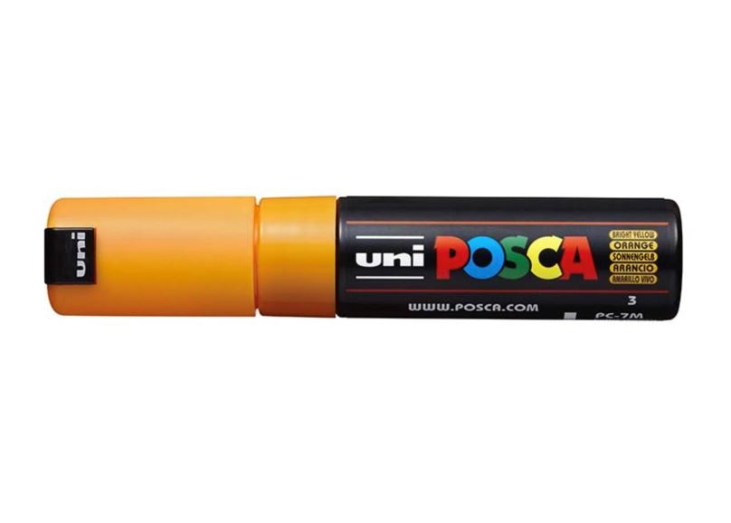 POSCA akrylový popisovač PC-7M Barva: Pomerančová
