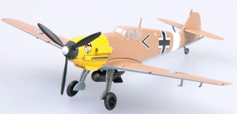 Model letadla Easy Model - Messerschmitt Bf-109 E-7/TROP, Luftwaffe, 1./JG27, 1/72