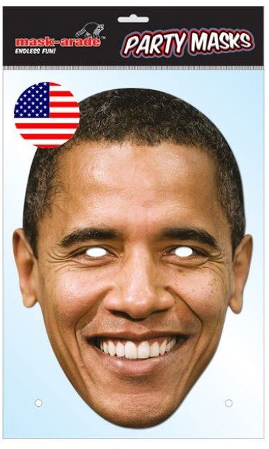 Karnevalová maska Barack Obama - maska celebrit