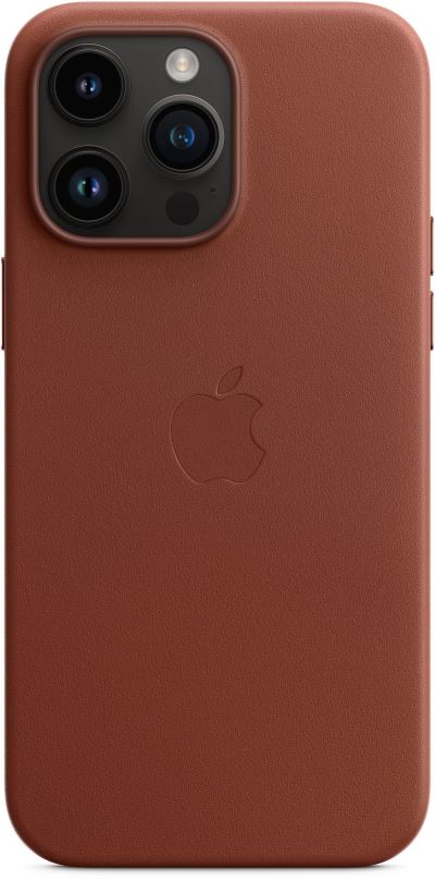 Kryt na mobil Apple iPhone 14 Pro Max Kožený kryt s MagSafe cihlově hnědý