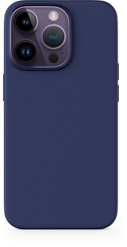 Kryt na mobil Epico silikonový kryt pro iPhone 14 Pro s podporou uchycení MagSafe - modrý