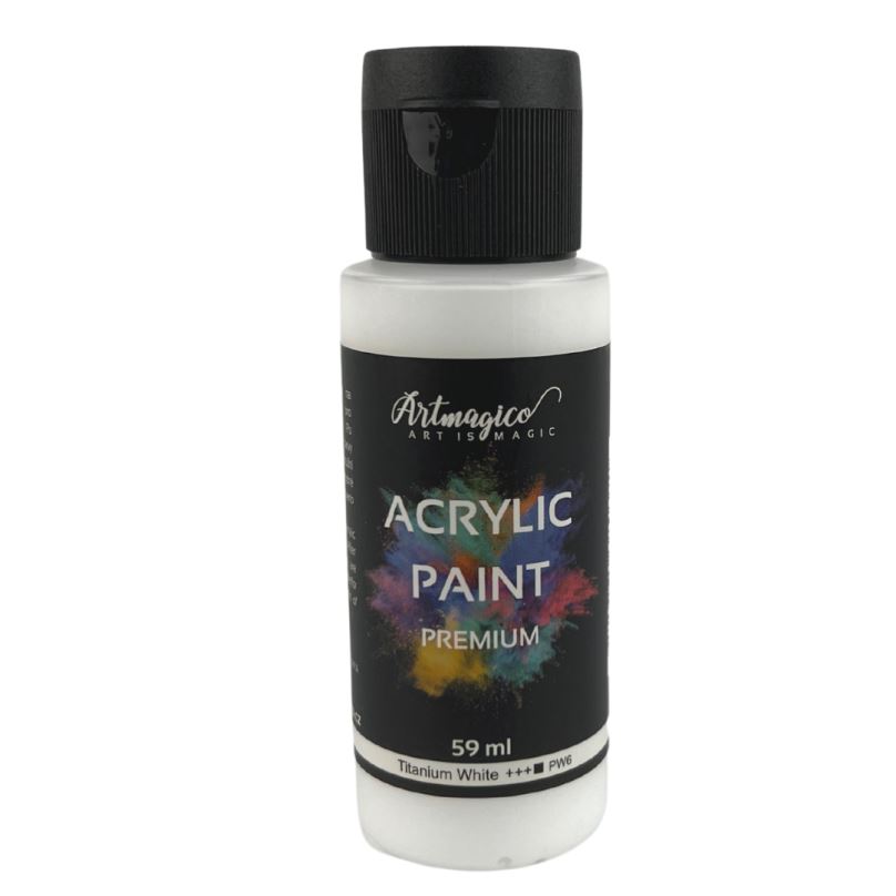Artmagico - akrylové barvy Premium 59 ml Barva: Titanium White