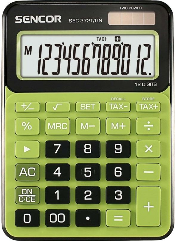 Kalkulačka SENCOR SEC 372T/GN zelená