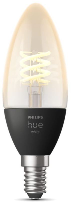 Philips Hue 8719514302235 LED filamentová žárovka 1x4,5W | E14 | 300lm | 2100K - White Ambiance, stmívatelná, Bluetooth