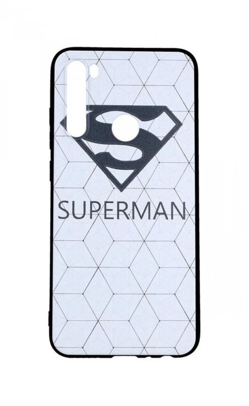 Kryt na mobil TopQ Xiaomi Redmi Note 8 3D silikon Bílý Superman 46287