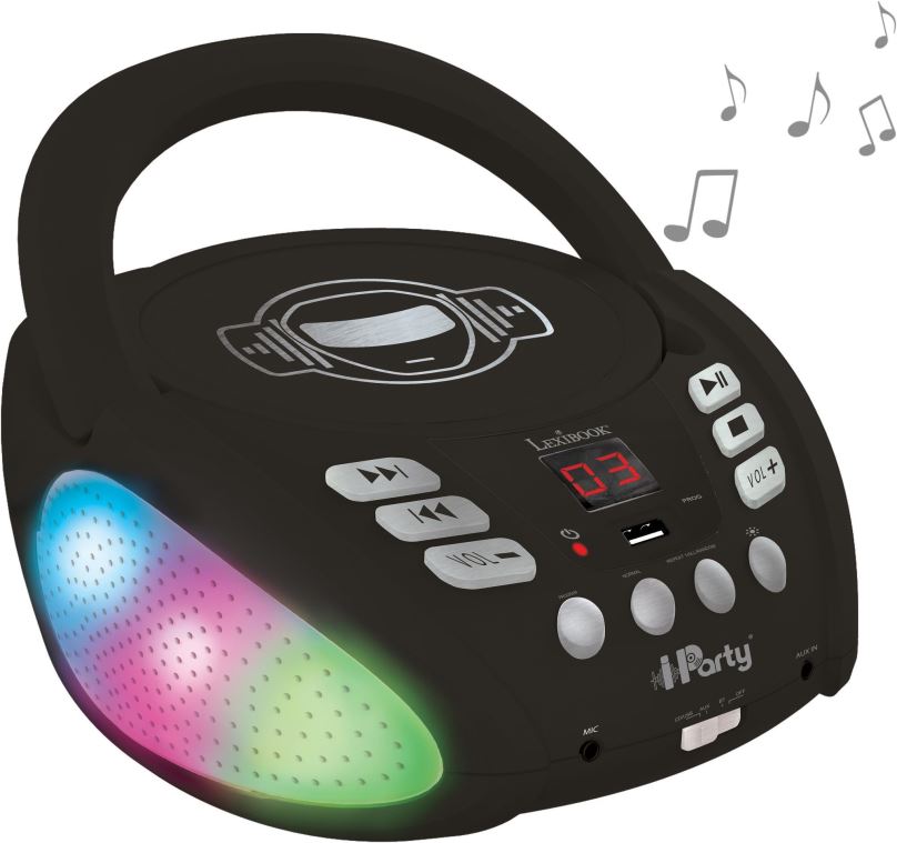 Hudební hračka Lexibook iParty USB CD přehrávač se světly