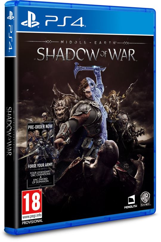 Hra na konzoli Middle-earth: Shadow of War - PS4