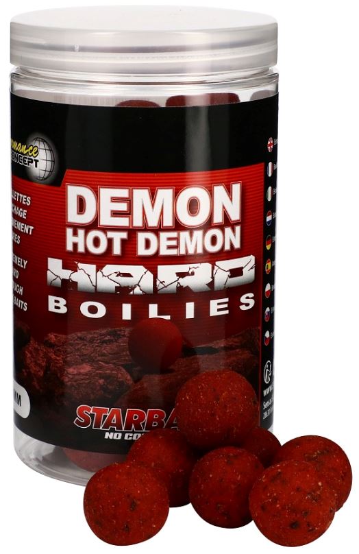 Starbaits Hard Boilies Hot Demon 200g 20mm