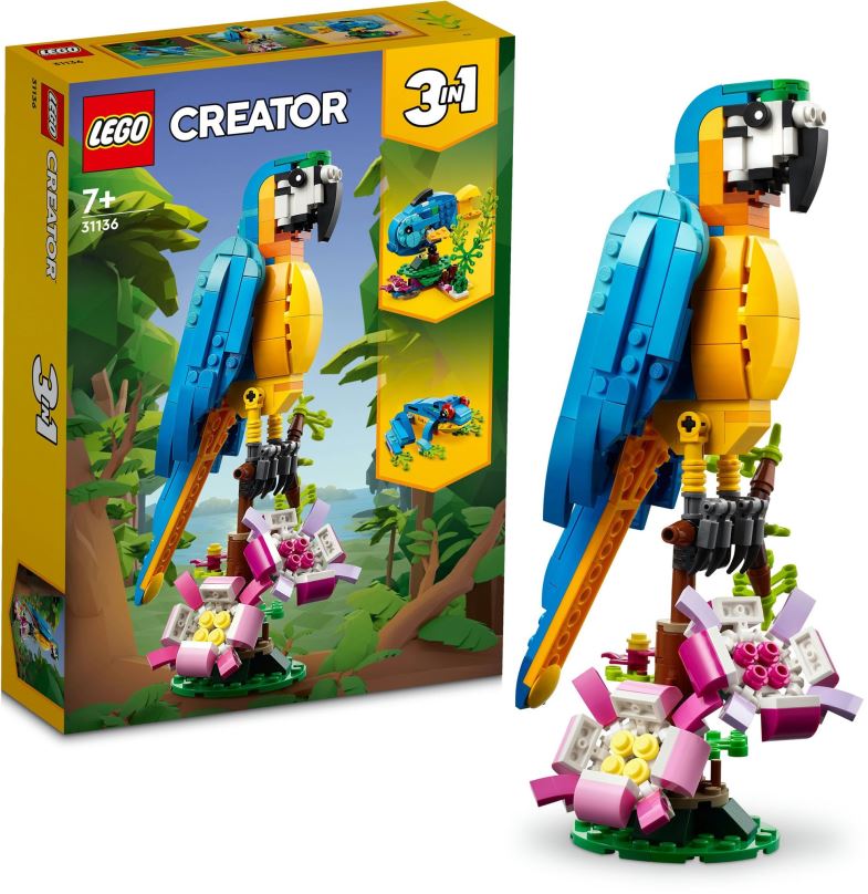 LEGO stavebnice LEGO® Creator 3 v 1 31136 Exotický papoušek