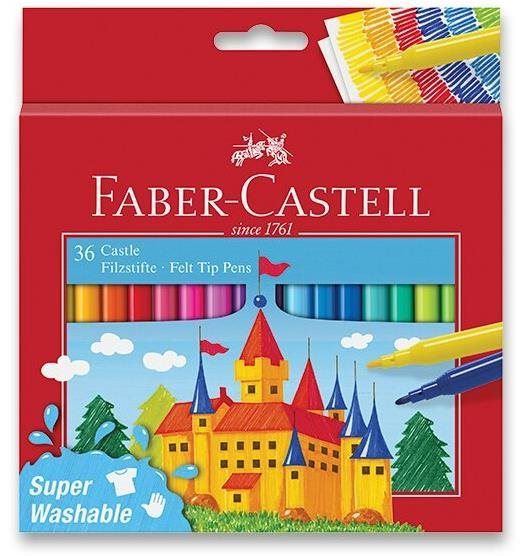 Fixy FABER-CASTELL Castle kulaté, 36 barev