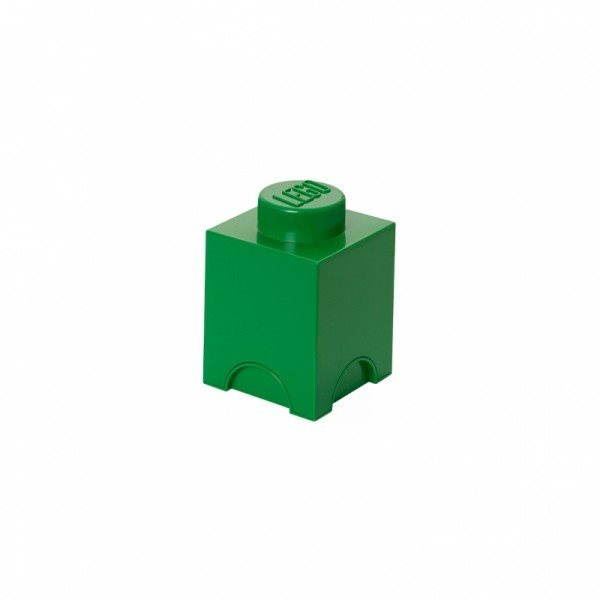 Úložný box LEGO Úložný box 125 x 127 x 180 mm - tmavě- zelený