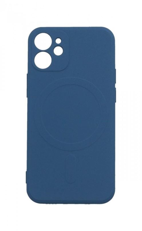 Kryt na mobil TopQ Kryt iPhone 12 Mini s MagSafe tmavě modrý 84989