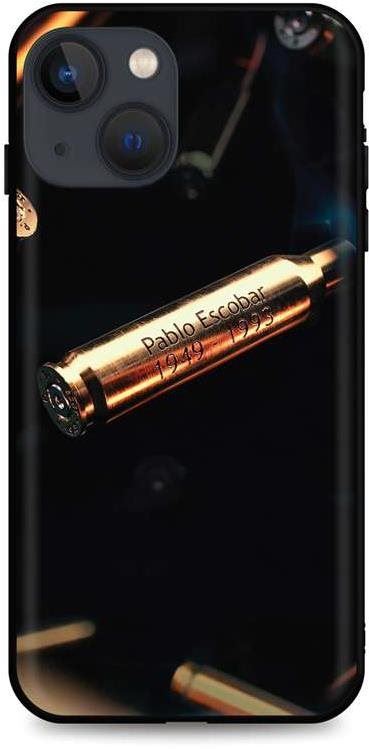 Kryt na mobil TopQ iPhone 13 mini silikon Pablo Escobar Bullet 65379