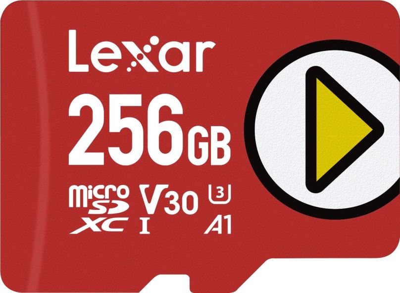 Lexar paměťová karta 256GB PLAY microSDXC™ UHS-I cards, čtení 150MB/s C10 A1 V30 U3