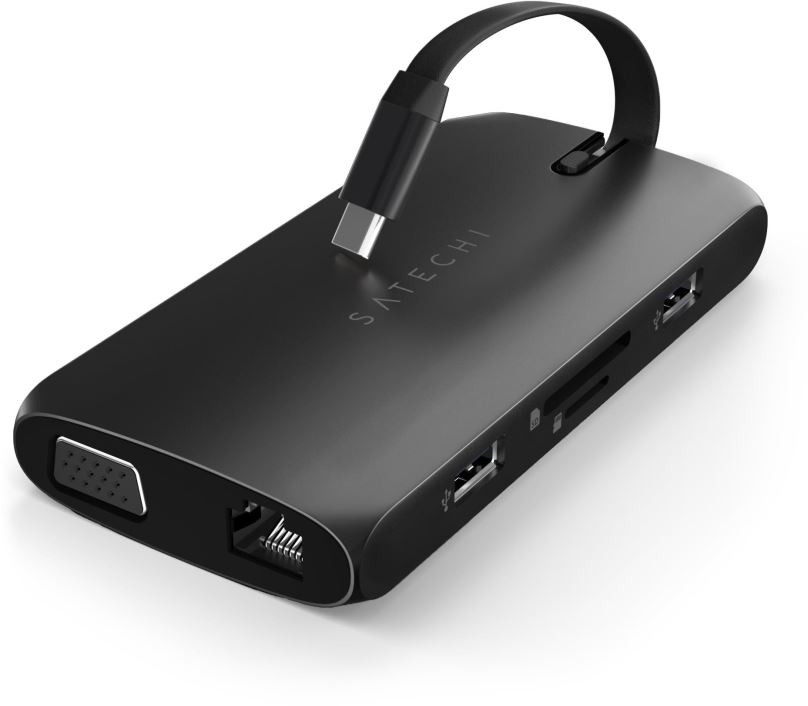 Replikátor portů Satechi USB-C On-the-go Multiport adapter - Black