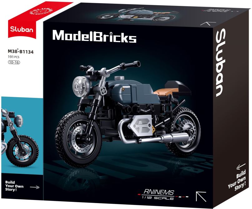 Stavebnice Sluban Model Bricks M38-B1134 Motorka Latte