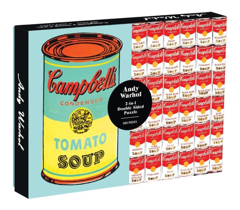 GALISON Oboustranné puzzle Andy Warhol Campbell's Soup Cans 500 dílků