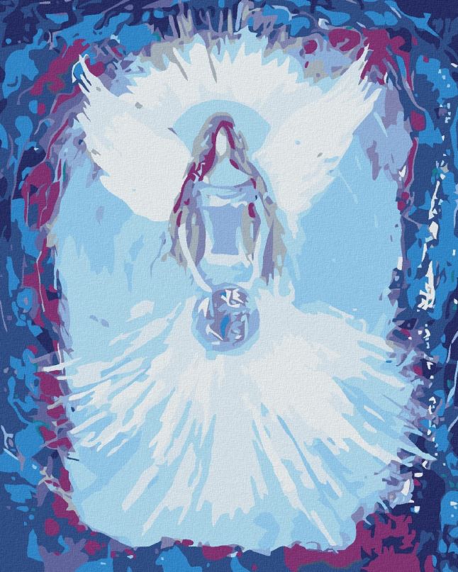 Diamantové malování Diamondi - ANDĚLÉ OD LENKY - UNIVERSE ANGEL, 40x50 cm, vypnuté plátno na rám