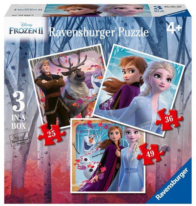 Puzzle Ravensburger 030330 Disney Ledové království 2 3 v 1