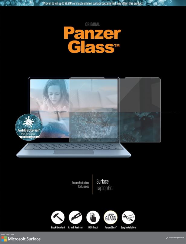 Ochranné sklo PanzerGlass Microsoft Surface Laptop Go/Go 2/Go 3