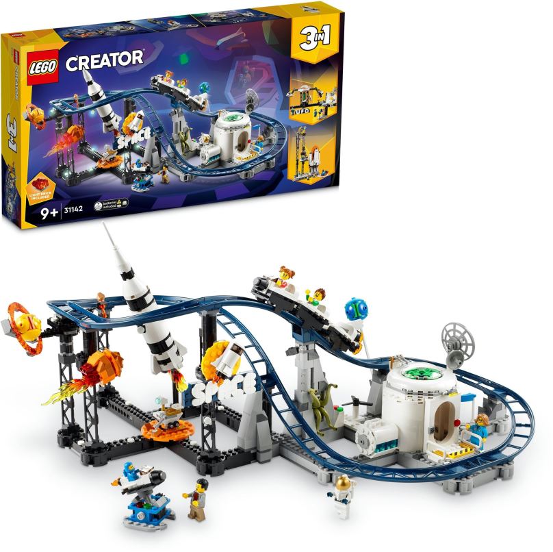 LEGO stavebnice LEGO® Creator 3 v 1 31142 Vesmírná horská dráha