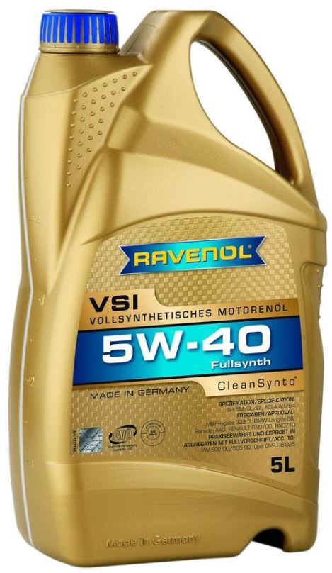 Motorový olej RAVENOL VSI SAE 5W-40; 5 L