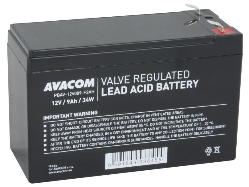 Baterie pro záložní zdroje AVACOM baterie 12V 9Ah F2 HighRate