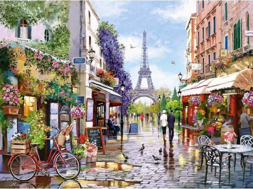 Puzzle Castorland Puzzle Rozkvetlá Paříž 3000 dílků
