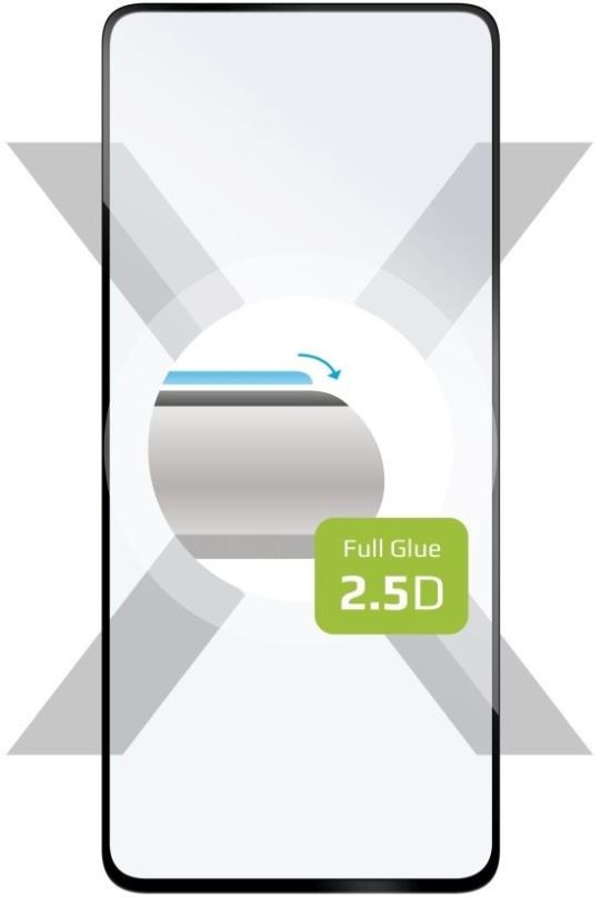 Ochranné sklo FIXED FullGlue-Cover pro Xiaomi Redmi Note 12 Pro 5G černé